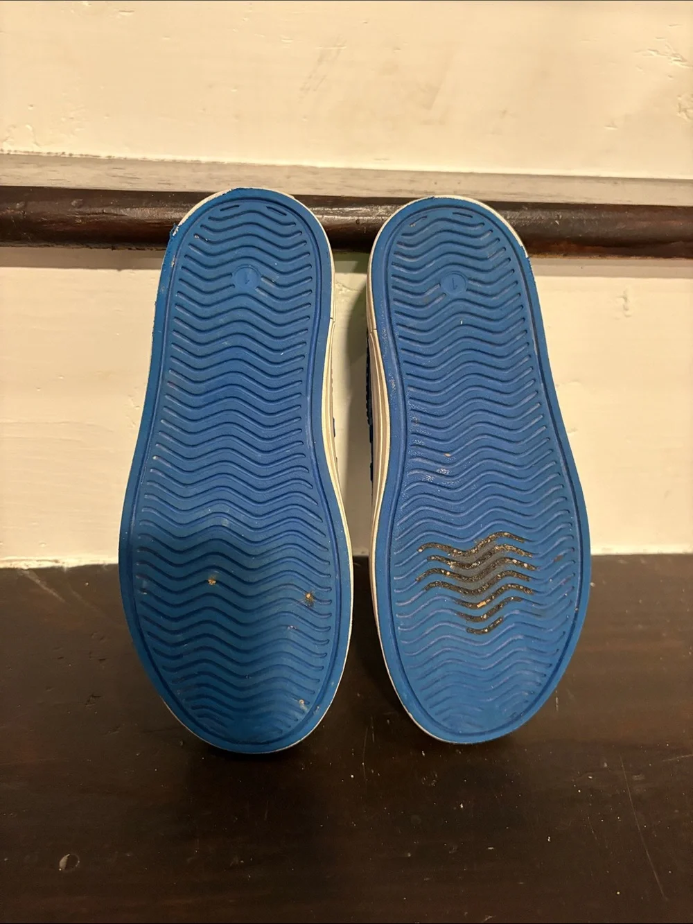 Skechers Blue Slip-On Perforated Kids Water Shoes with Lime Lining